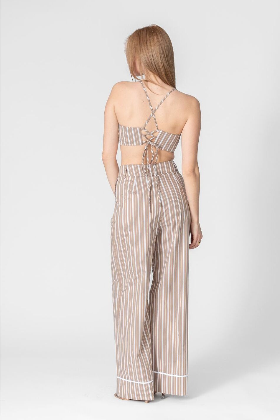STRIPE BUSTIER TOP