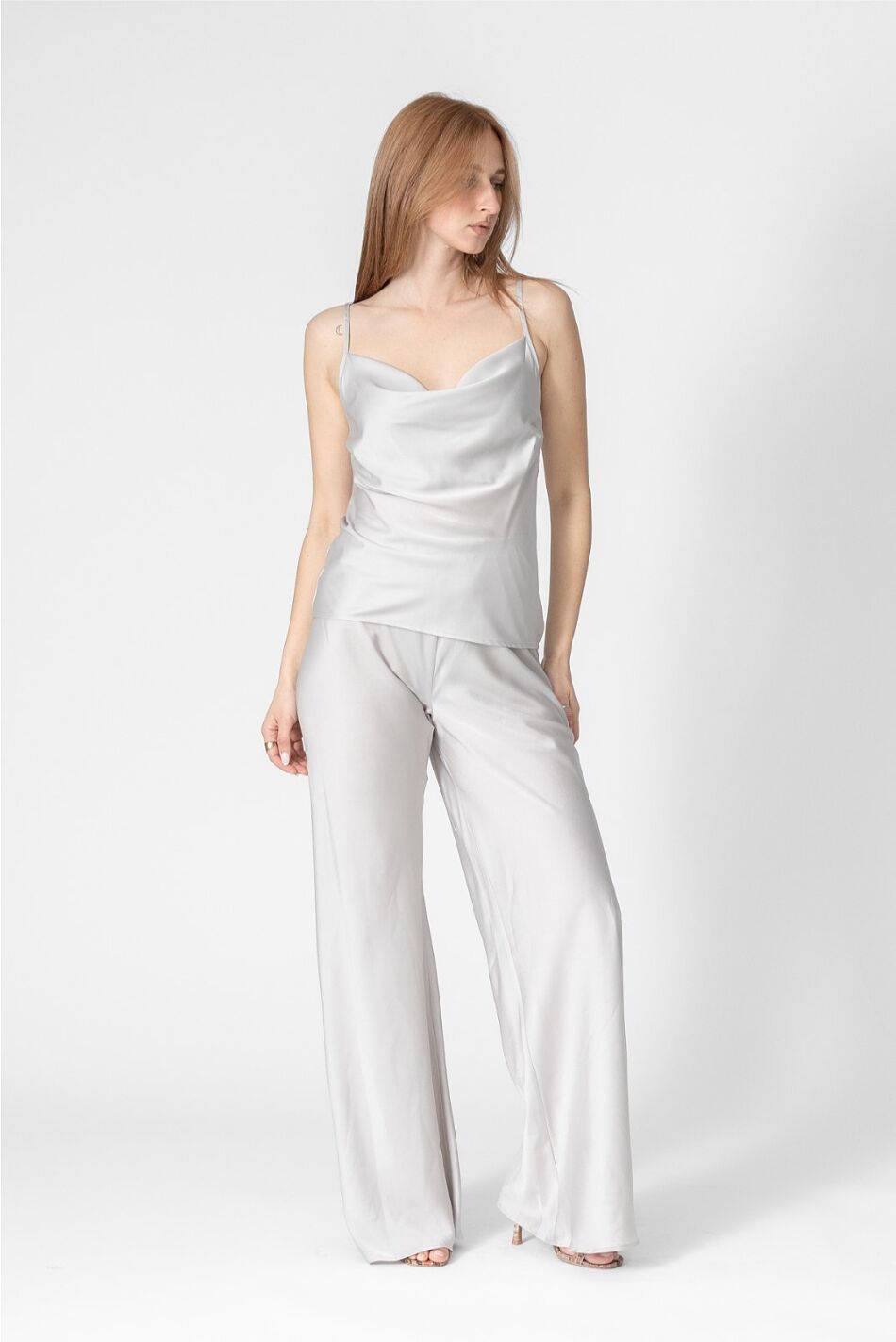 SATIN DRAPE TOP