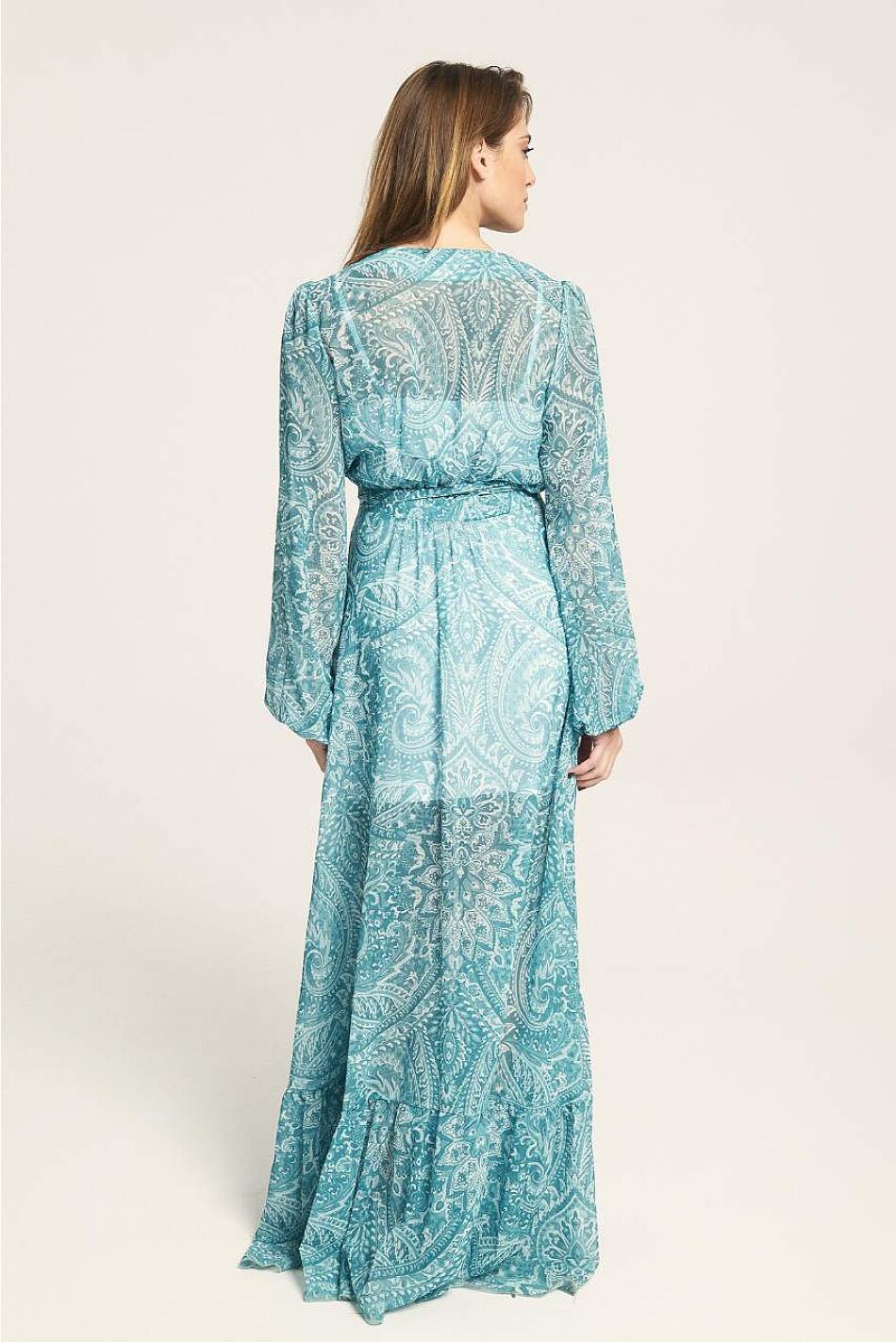 MOMENTUM GREEN WRAP DRESS