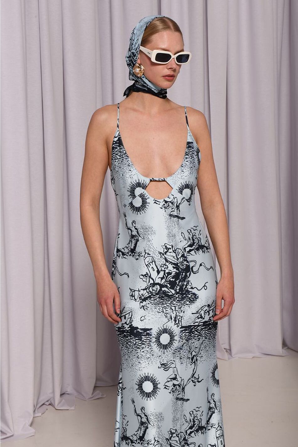 FROSTY SATIN DRESS