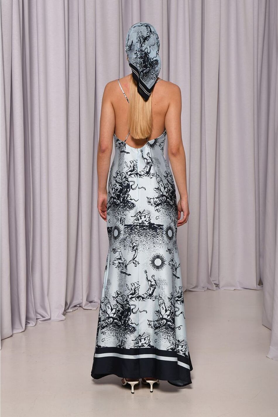 FROSTY SATIN DRESS