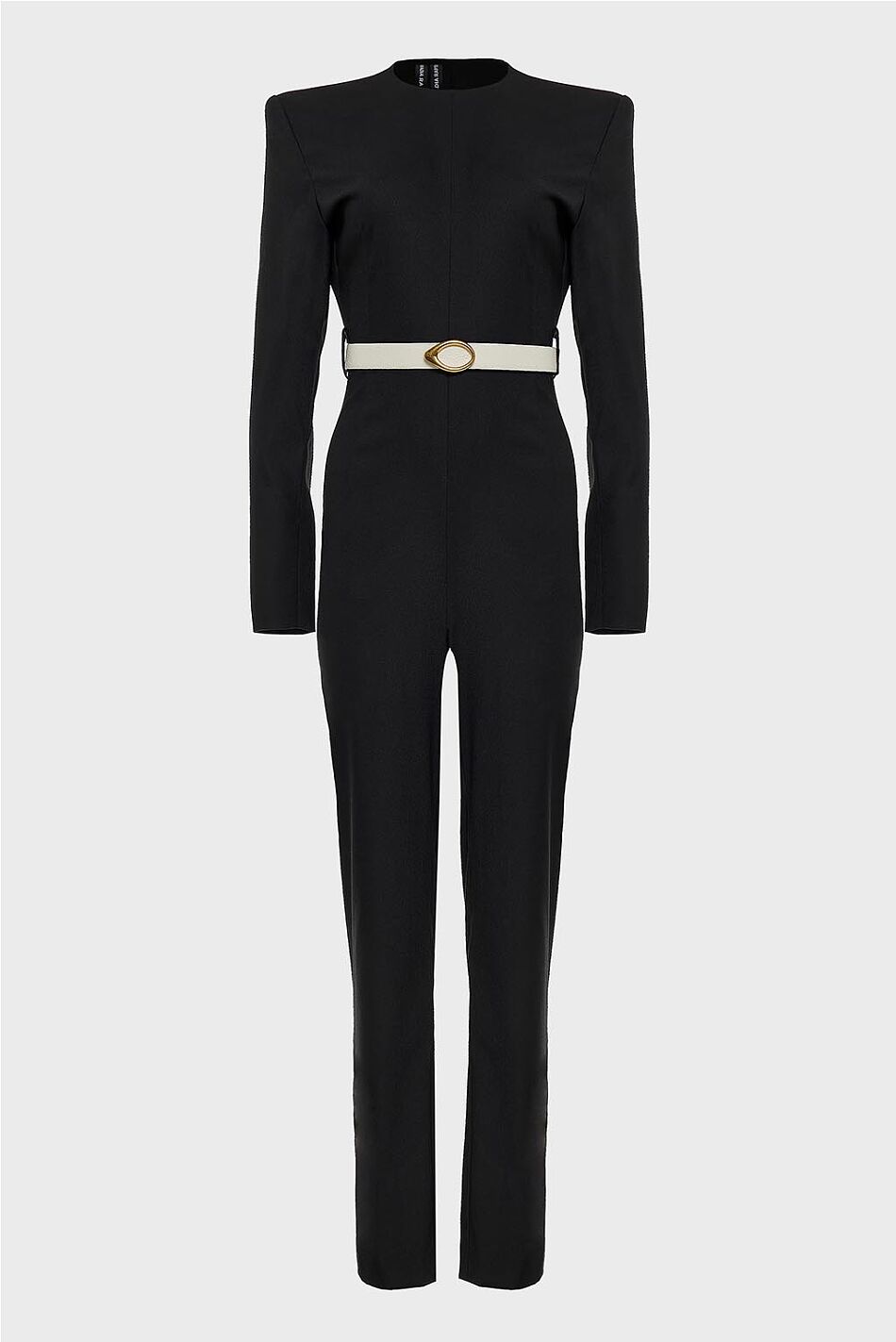 BLACK TIE LEATHER BELT