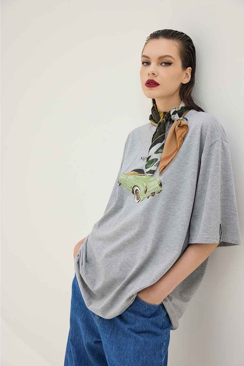CHEETAH T-SHIRT (RETRO CAR GREY)