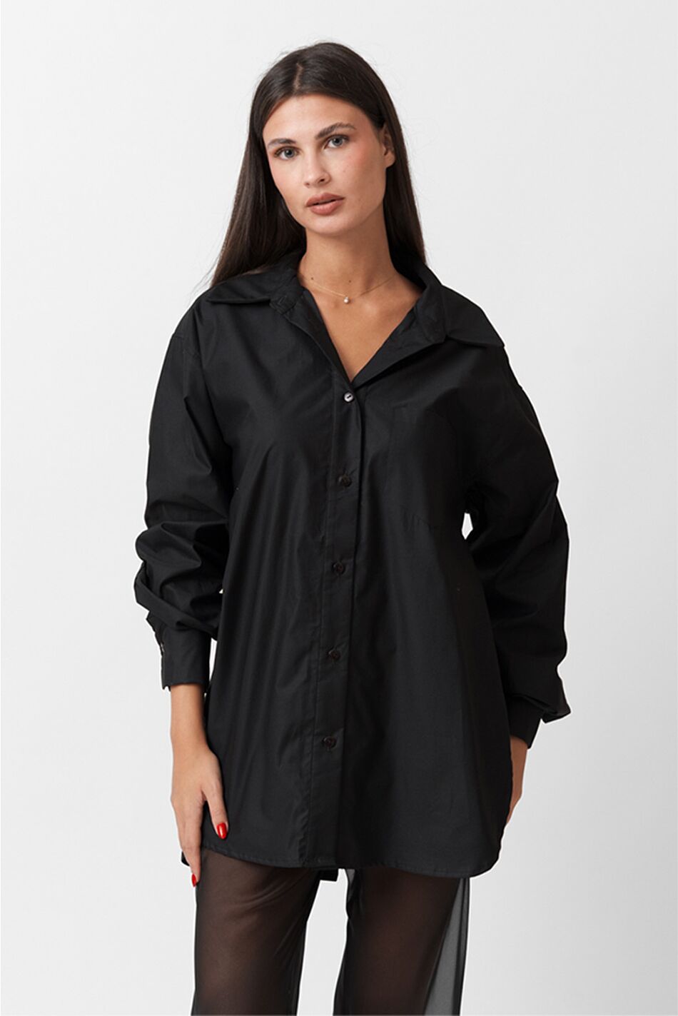 BUTTON BACK SHIRT