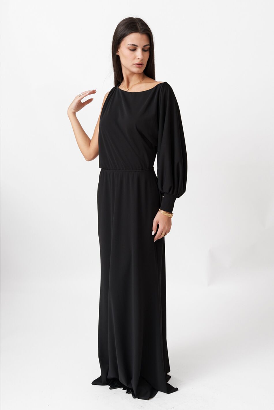 LONG ONESLEEVE DRESS