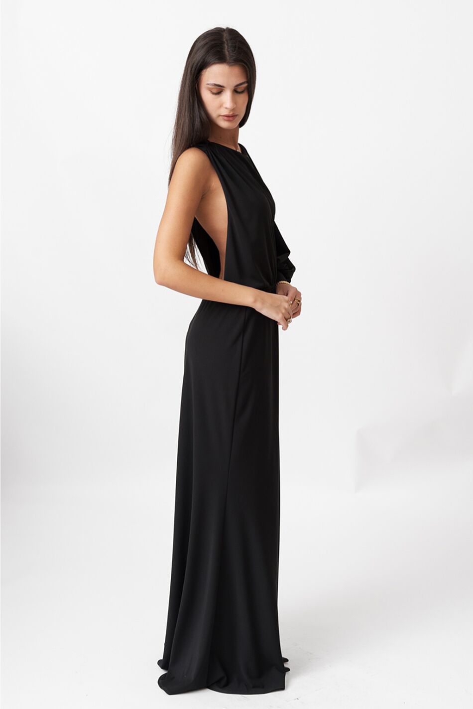 LONG ONESLEEVE DRESS