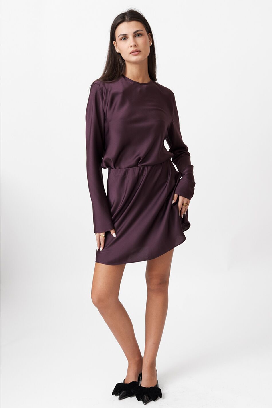 SATIN MINI SKIRT