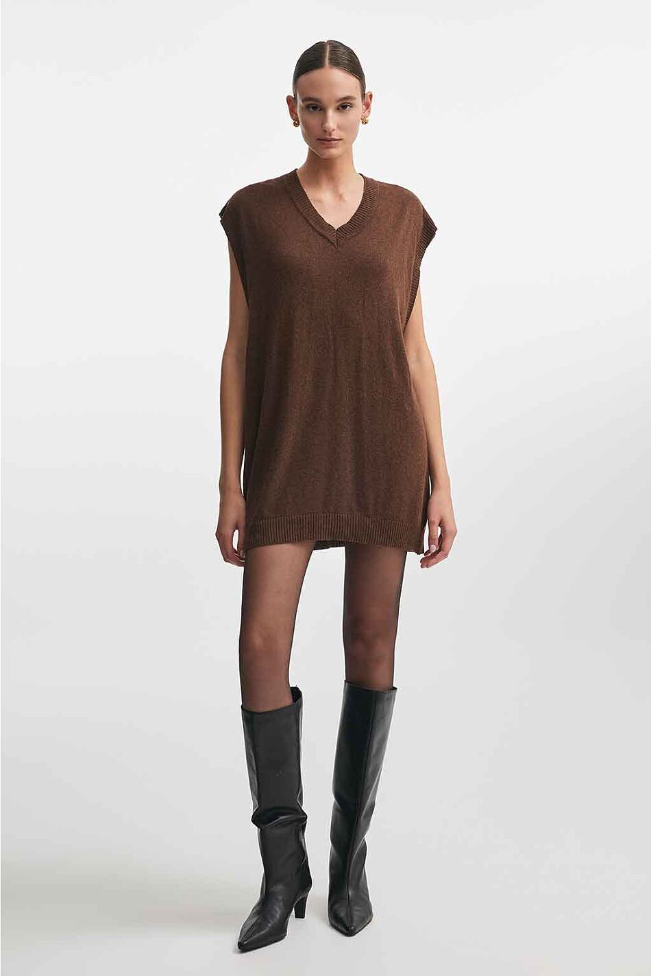 BASICK KNITTED VEST M/W