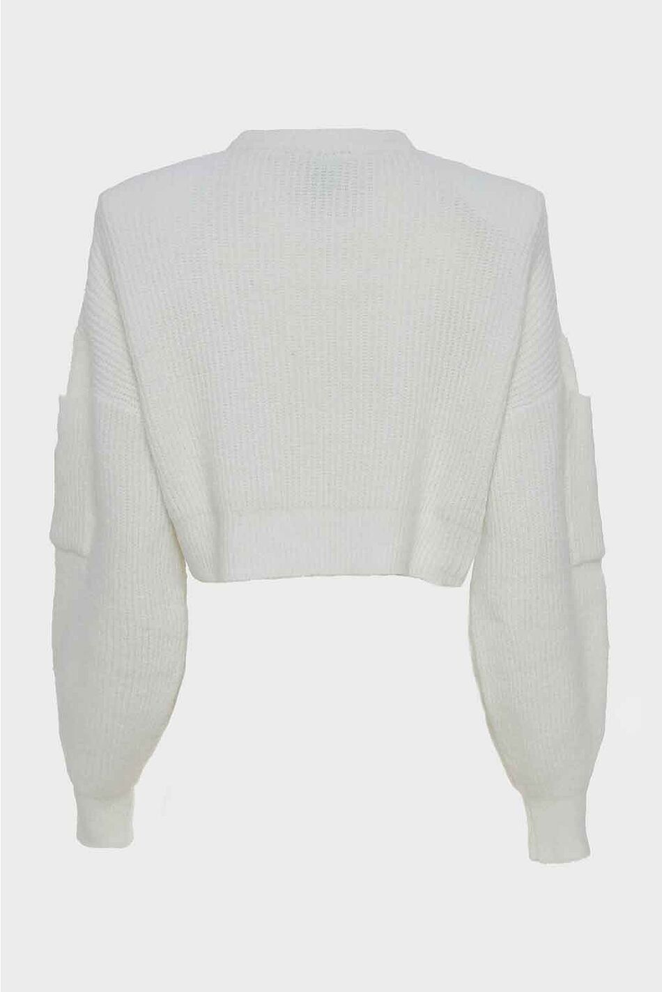 DONNA KNITTED CROPPED BLOUSE