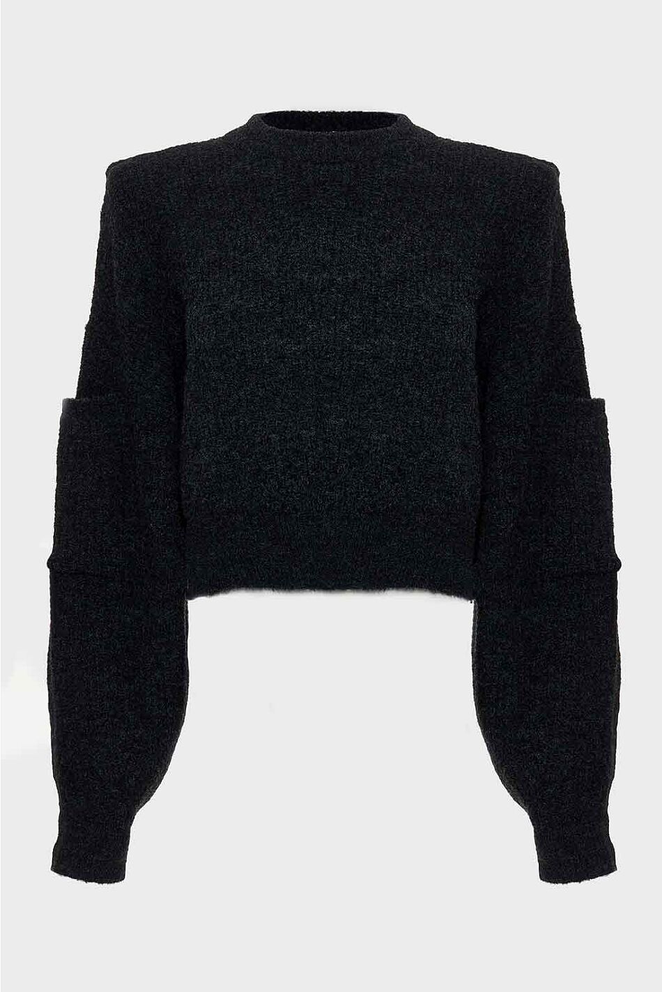 DONNA KNITTED CROPPED BLOUSE