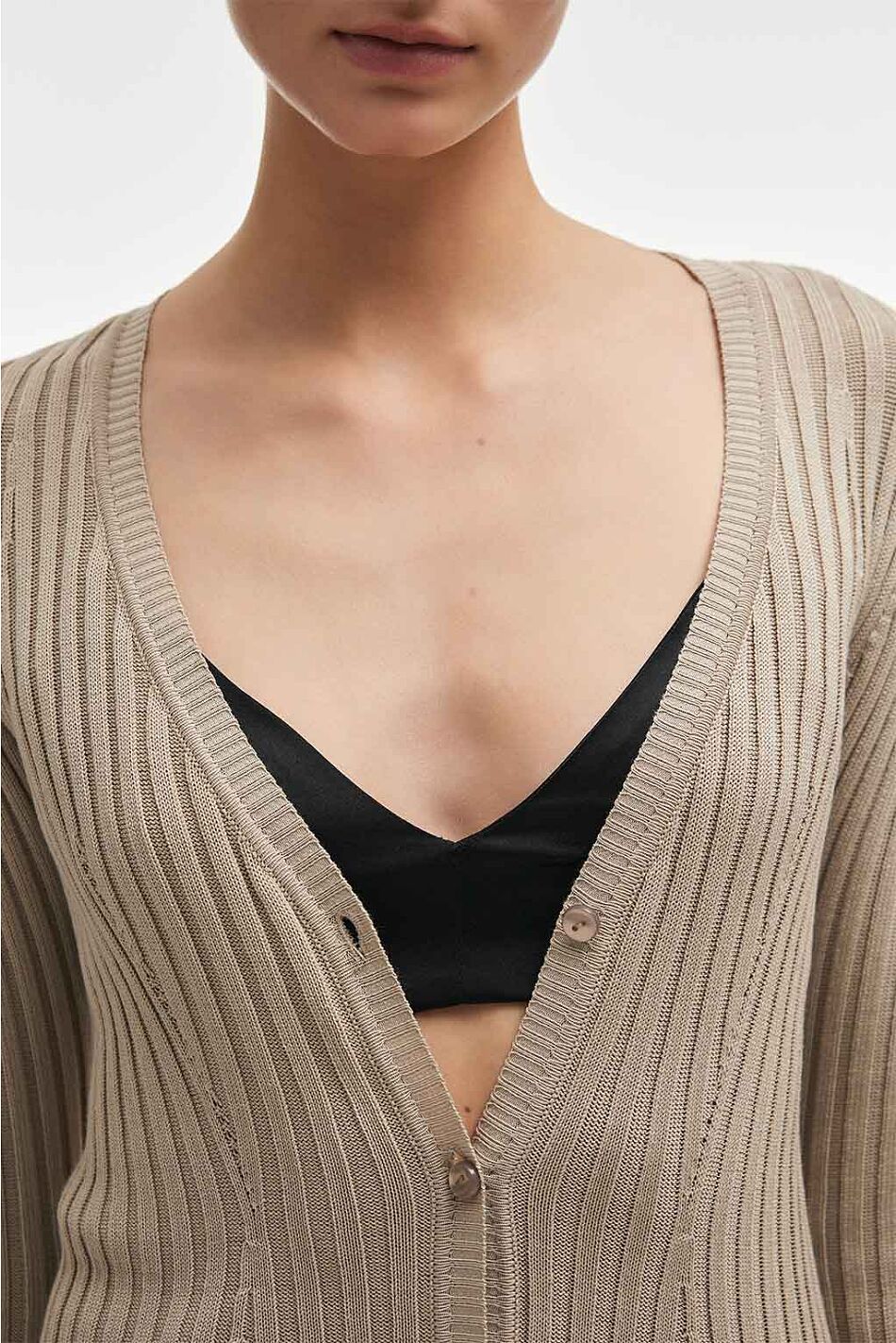 FEMME  KNITTED CARDIGAN