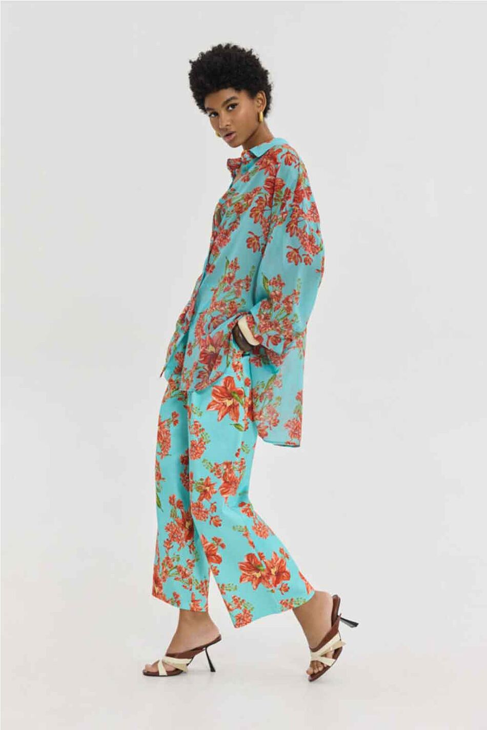 HEATHER SHIRT CRAYON AQUA
