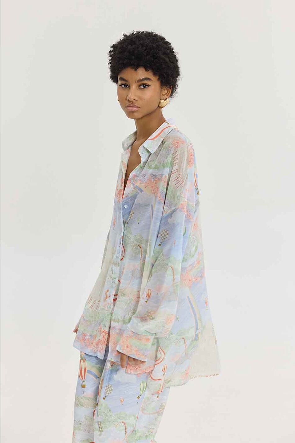 HEATHER SHIRT RAINBOW LADDER