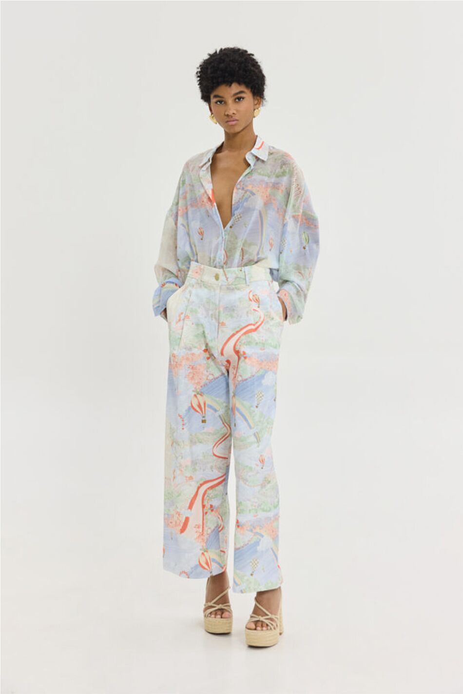 HEATHER SHIRT RAINBOW LADDER