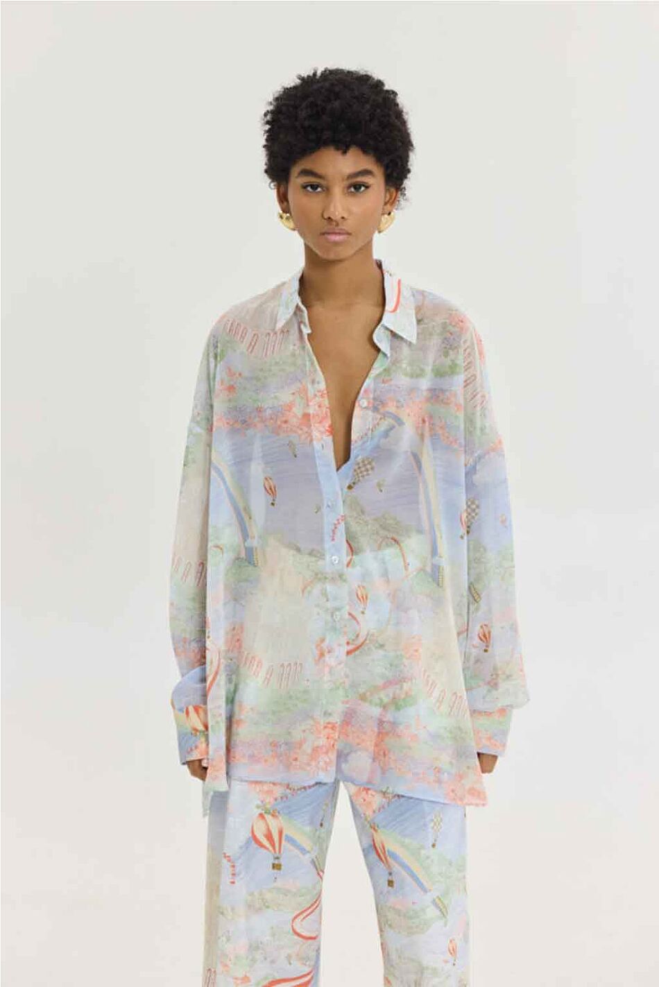 HEATHER SHIRT RAINBOW LADDER