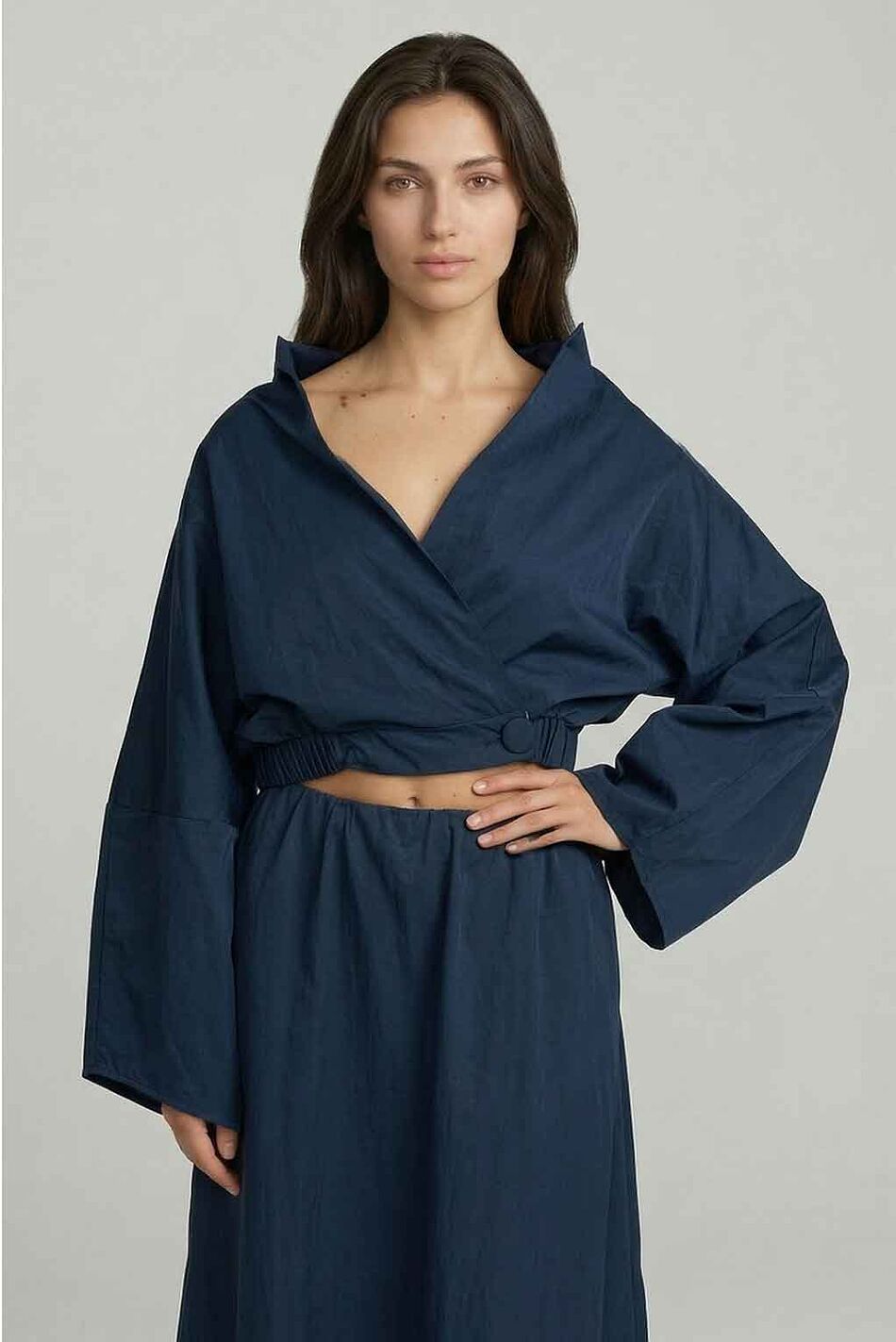 SHAPE HIGH COLLAR SHIRT