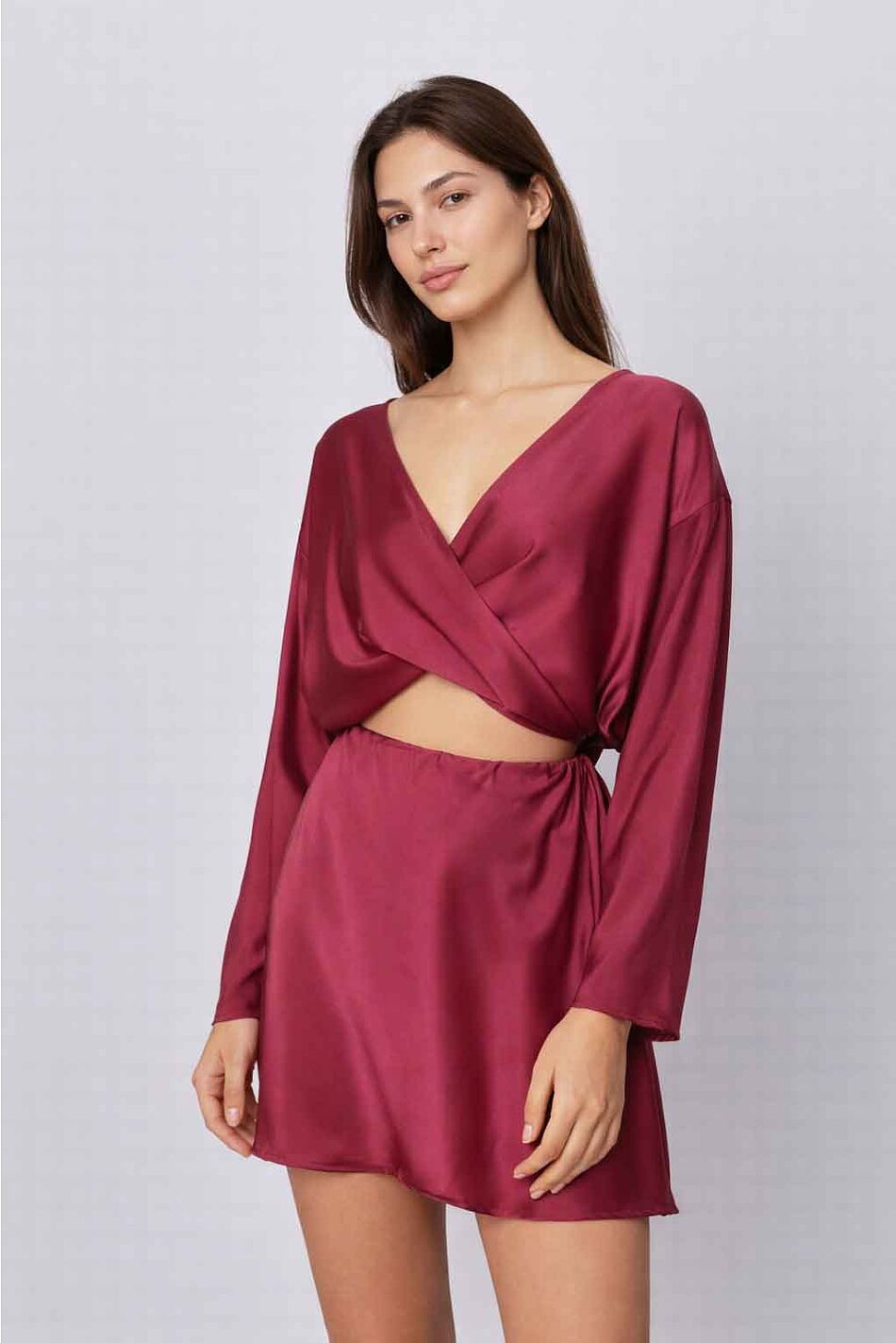 SILKY MINI SKIRT