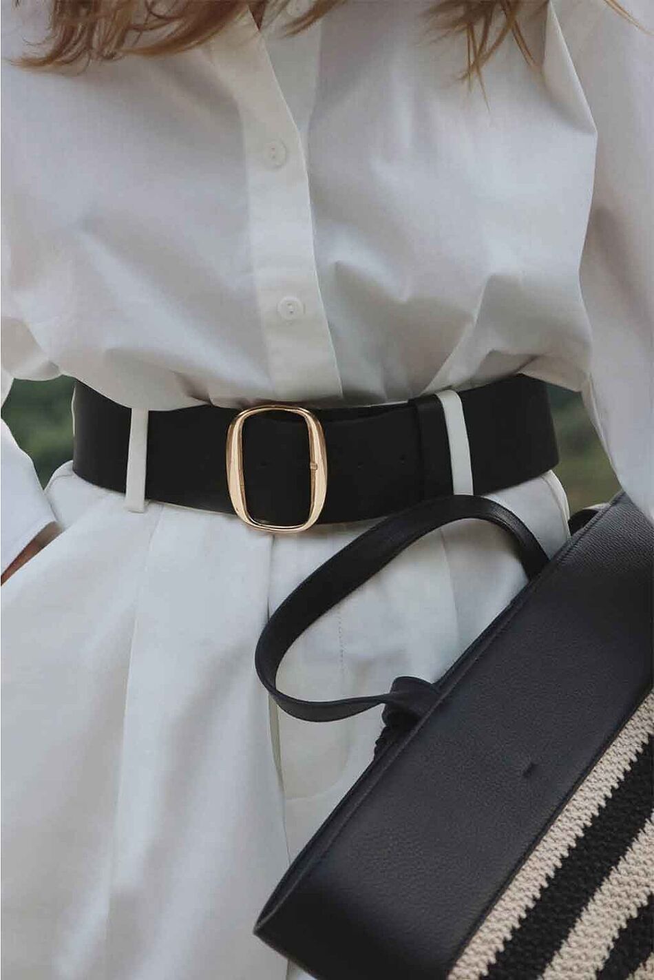 CANDELA BIG BUCKLE BELT BLACK