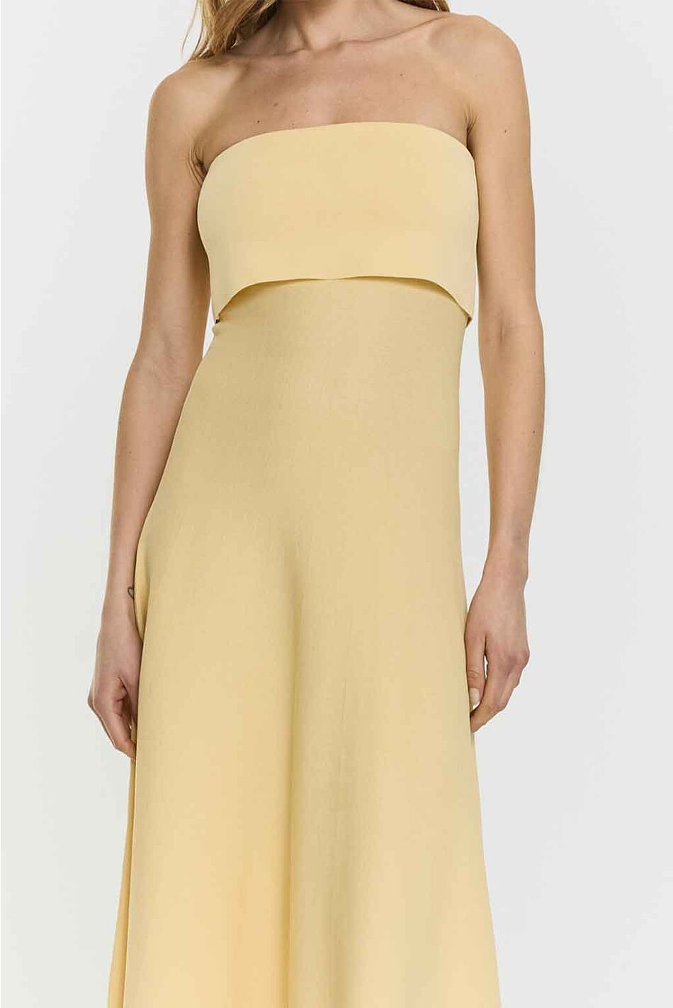 CLEMENTINA MIDI DRESS BUTTER