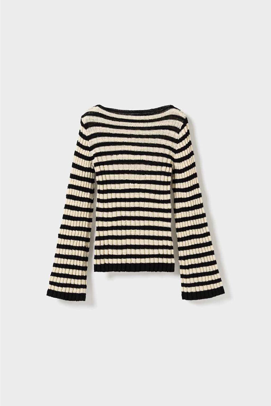 KARLIE KNITTED TOP BLACK STRI