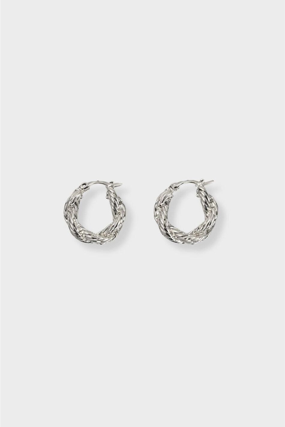 LINI HOOPS SILVER PLATED