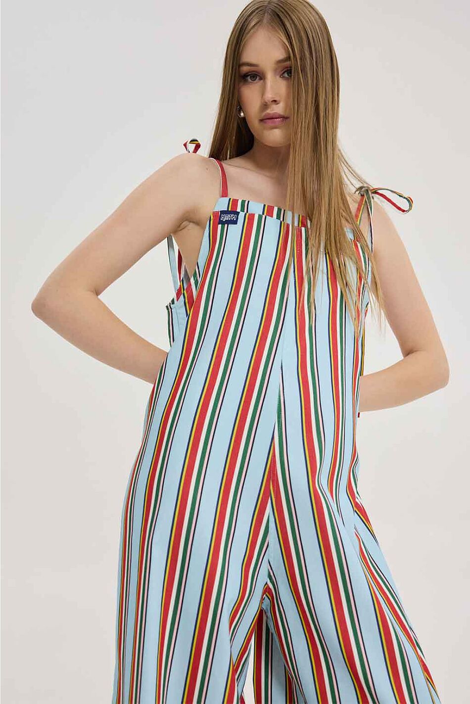 MICAELA JUMPSUIT LIGHT BLUE STRIPES