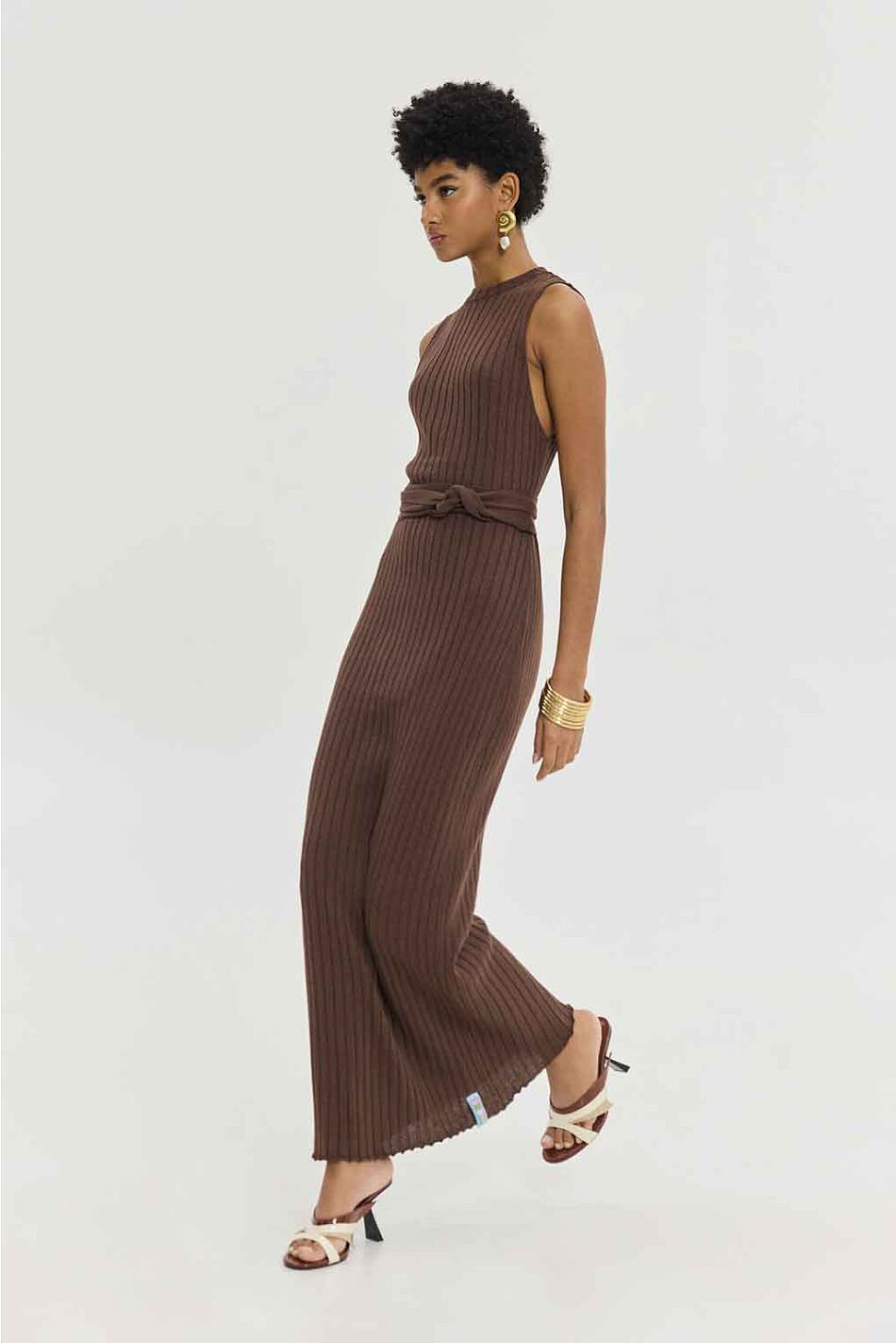 MOANA DRESS BROWN