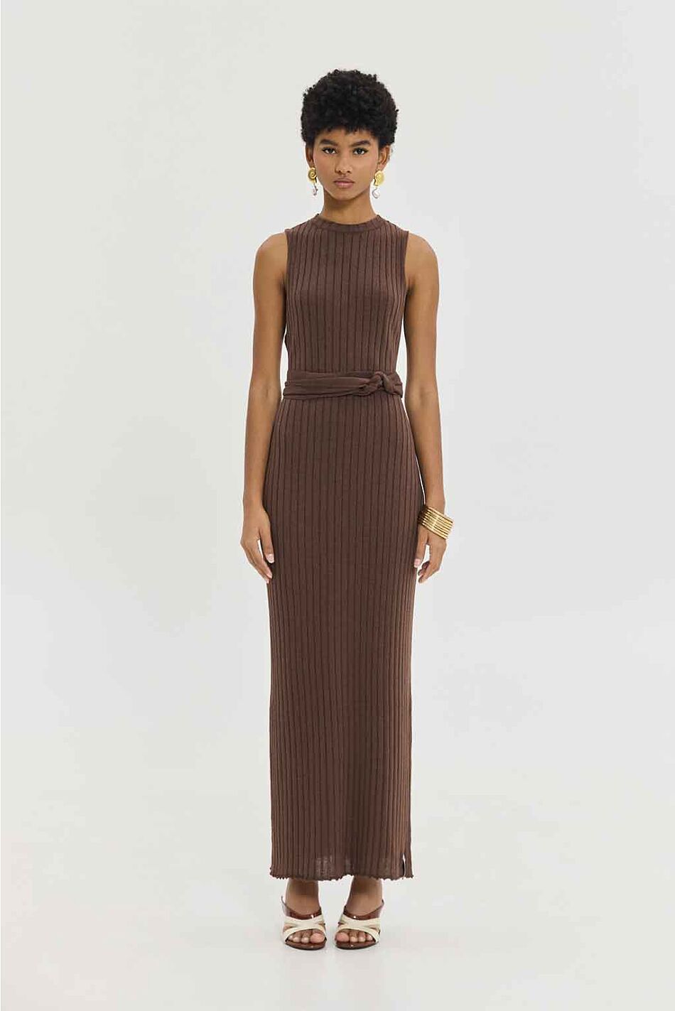MOANA DRESS BROWN