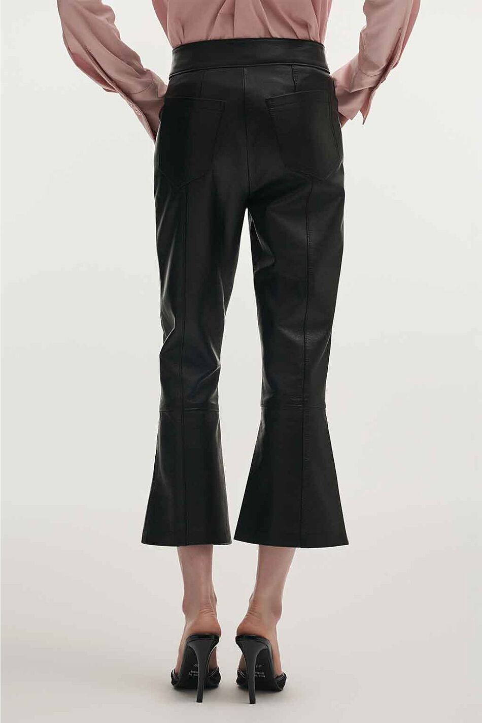 TEMPEST LEATHER CAPRI TROUSERS