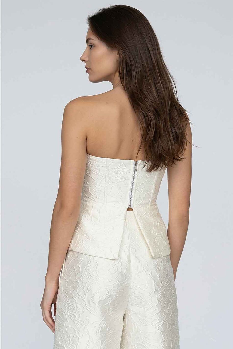 TEXTURED BUSTIER