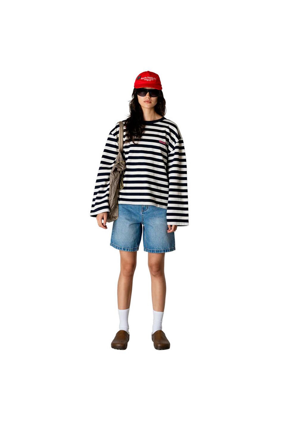 WBJOUL WIDE SLEEVE STRIPE TEE